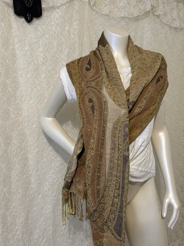 Jamawar paisley pashmina shawl - jamawar,