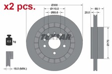 X2 PCS REAR BRAKE DISC ROTOS