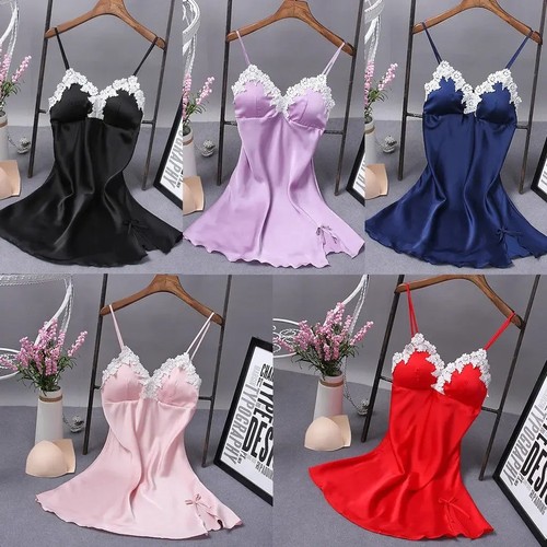 Women nightgown lingerie satin - women,