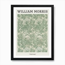 William Morris Tulip 1875 Art Print Framed Wall Art Poster Canvas Print Picture