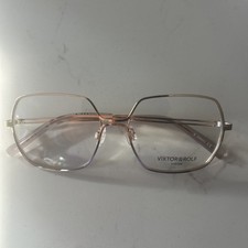 Viktor Rolf Eyeglasses VR 18  Satin Gold Full Rim Metal Glasses 54-16-140