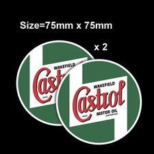 2x CASTROL STICKER CASTROL