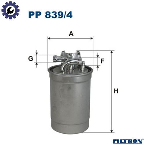Fuel filter 839 for skoda - filter, 839/4