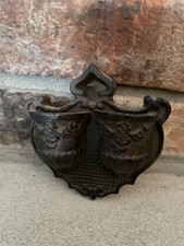 antique cast iron match holder