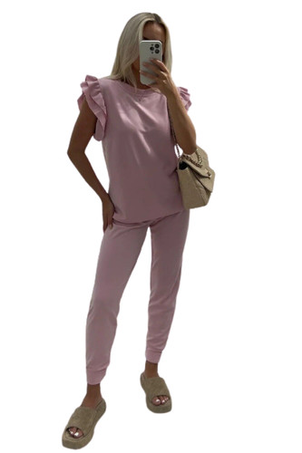 Womens tracksuit frill peplum - tracksuit,
