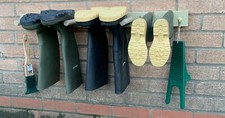 Wooden wall mounted welly - mounted,