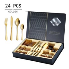 24 PCS CUTLERY SET GOLD