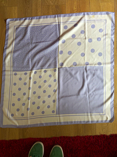 Ladies grey cream polka - grey,