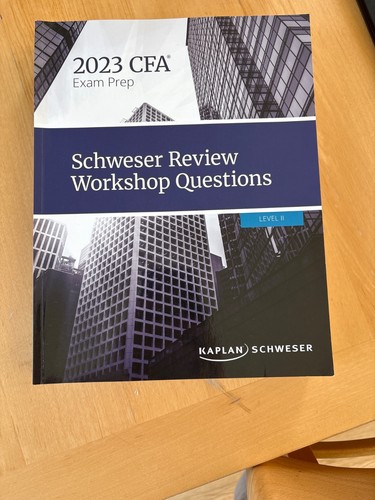 Schweser 2023 cfa level - 2023, 2