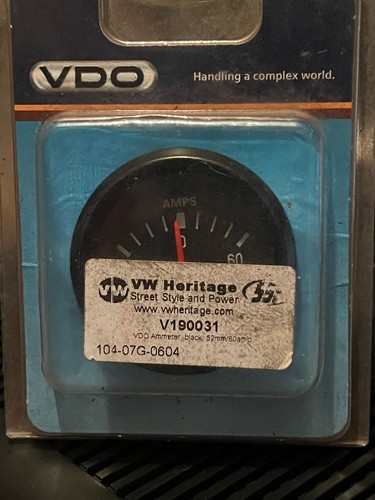 Classic vdo ammeter mm - vdo, 52
