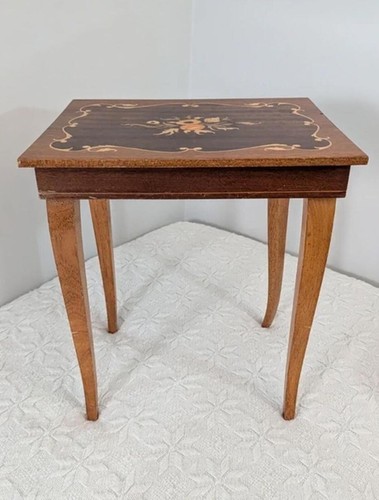 Vintage floral inlay musical - vintage,