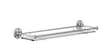 Lefroy Brooks LB4936 Classic Glass Shelf With Rail Chromium Plate