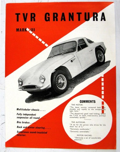 Tvr grantura iii car - tvr, sales