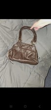 Stone Mountain black leather shoulder/tote bag in good condition.