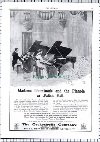 Madame chaminade pianola - madame,