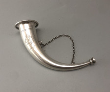 Antique Silver Bugle Horn Posy