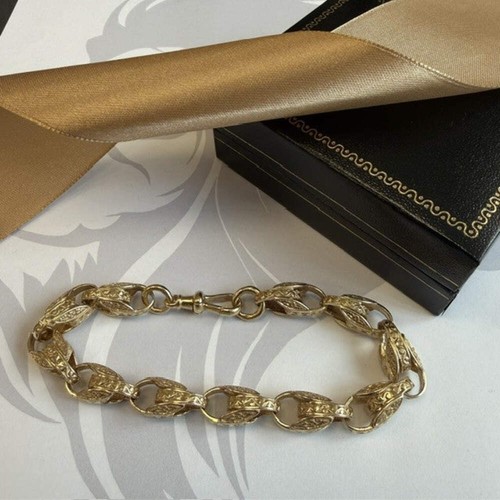9ct gold tulip bracelet - 9ct,