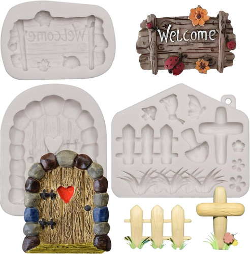 Garden fairy silicone fondant - fairy,