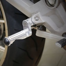 FOR HONDA CBR954RR 02-03 SILVER MPRO 25MM LOWER FRONT FOOT PEGS