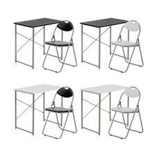 Office Desk & Chair Set Industrial Wooden Home Office Bedroom Laptop PC Desk