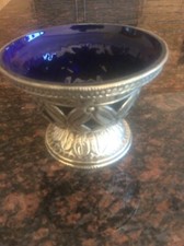 Oriental Blue Glass Bowl