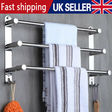 Three Layers Towel Rail Rack Holder Wall Mounted Bathroom Kitchens UK