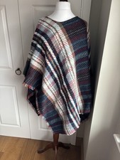Yorkshire Blankets Wool Heavy Poncho One Size