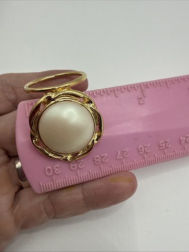 Vintage faux pearl scarf - faux,