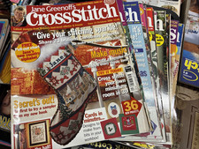 14 x Jane Greenoff's Cross Stitch Magazines Crafting Job Lot Bundle D3
