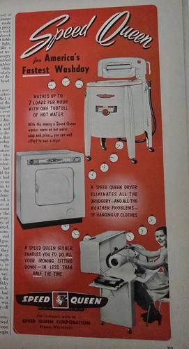 1952 speed queen washers - queen,