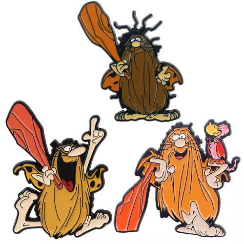 Captain caveman enamel pin - caveman,