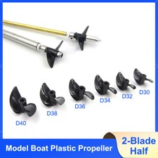 Model Boat 2-Blade Half Plastic Propeller 30mm-40mm  Right Hand, Left Hand M3 M4