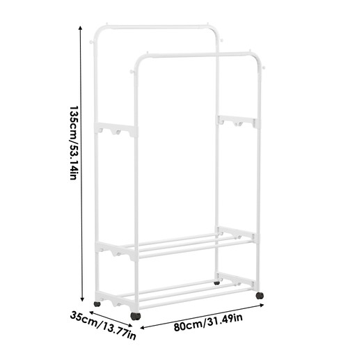 Heavy duty double clothes rail - duty,