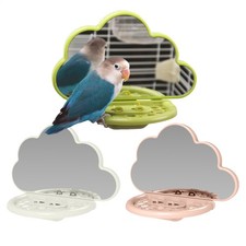 1pc Bird Mirror with Perch &