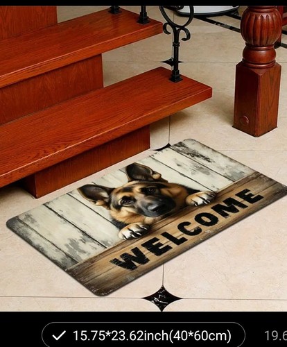 Welcome mat with german - with,