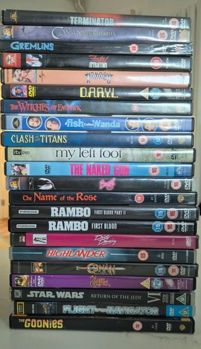 Movie dvd joblot - 80's,