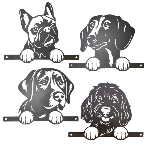 Metal dog fence - dog,
