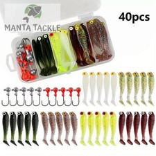 NEW 40 x Soft Lure Set Jig