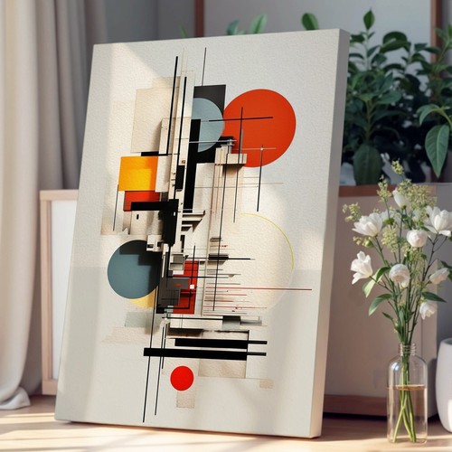 Bauhaus conceptual art canvas - conceptual,