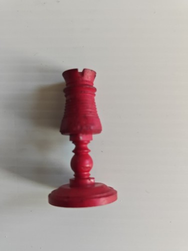 Antique english bone red - red, chess