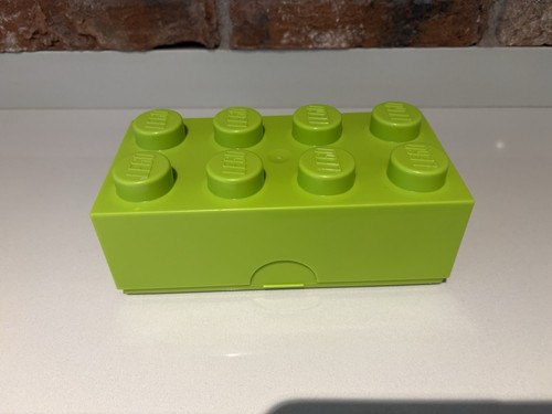 Lego lunch box green knobs - lunch,