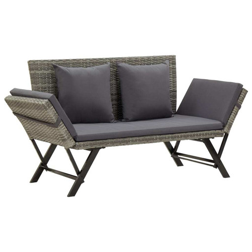 Patio bench with cushions - with,