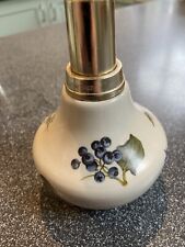 ANTIQUE VINTAGE ORIGINAL CERAMIC Oil Lamp LAMPE BERGER FRANCE  Flowers Berries