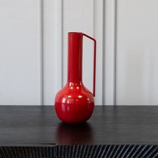 Red Eclectic Decorative Glossy