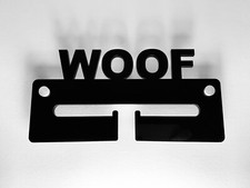 Dog lead hanger WOOF Black
