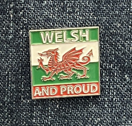 Welsh and proud pin badge - welsh,
