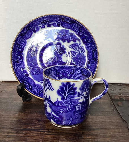 Antique blue white willow - &,