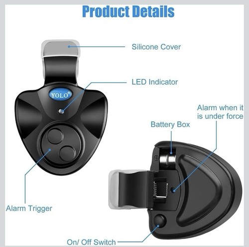 Pcs fishing bite alarm - 2,