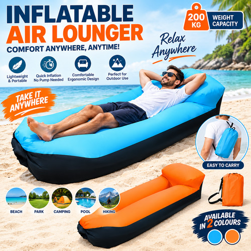 Inflatable lounger sofa - inflatable, air