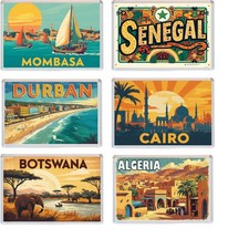 Various Africa -  Fun Jumbo Fridge Magnet - Holiday Souvenir Gift Present